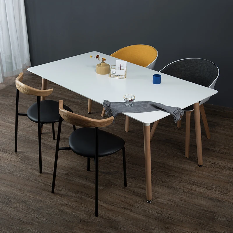 Luxury modern square mdf dining table