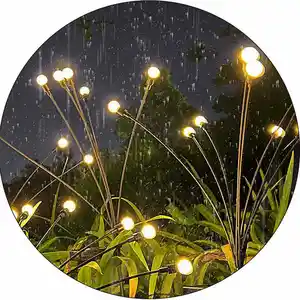 Vertak Waterproof IP65 Out Door Solar Lights Garden Decorations Firefly Garden Solar Led Outdoor Light Firefly Lamp