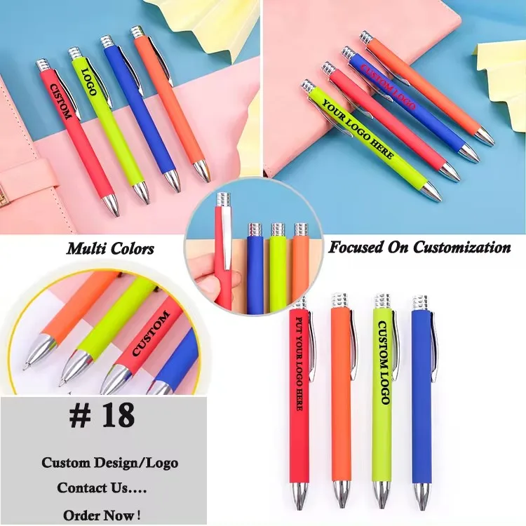 Custom Plastic Metal Custom Ballpoint Pen
