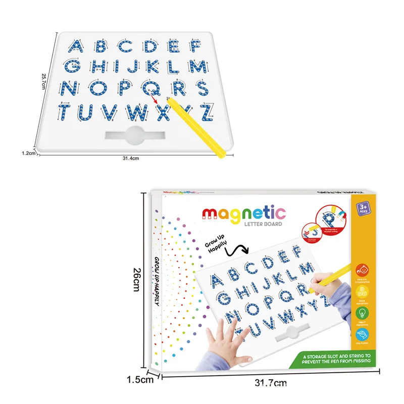 Kid Learning English Letter Hebrew Alphabet Magnetic Drawing Boards ...