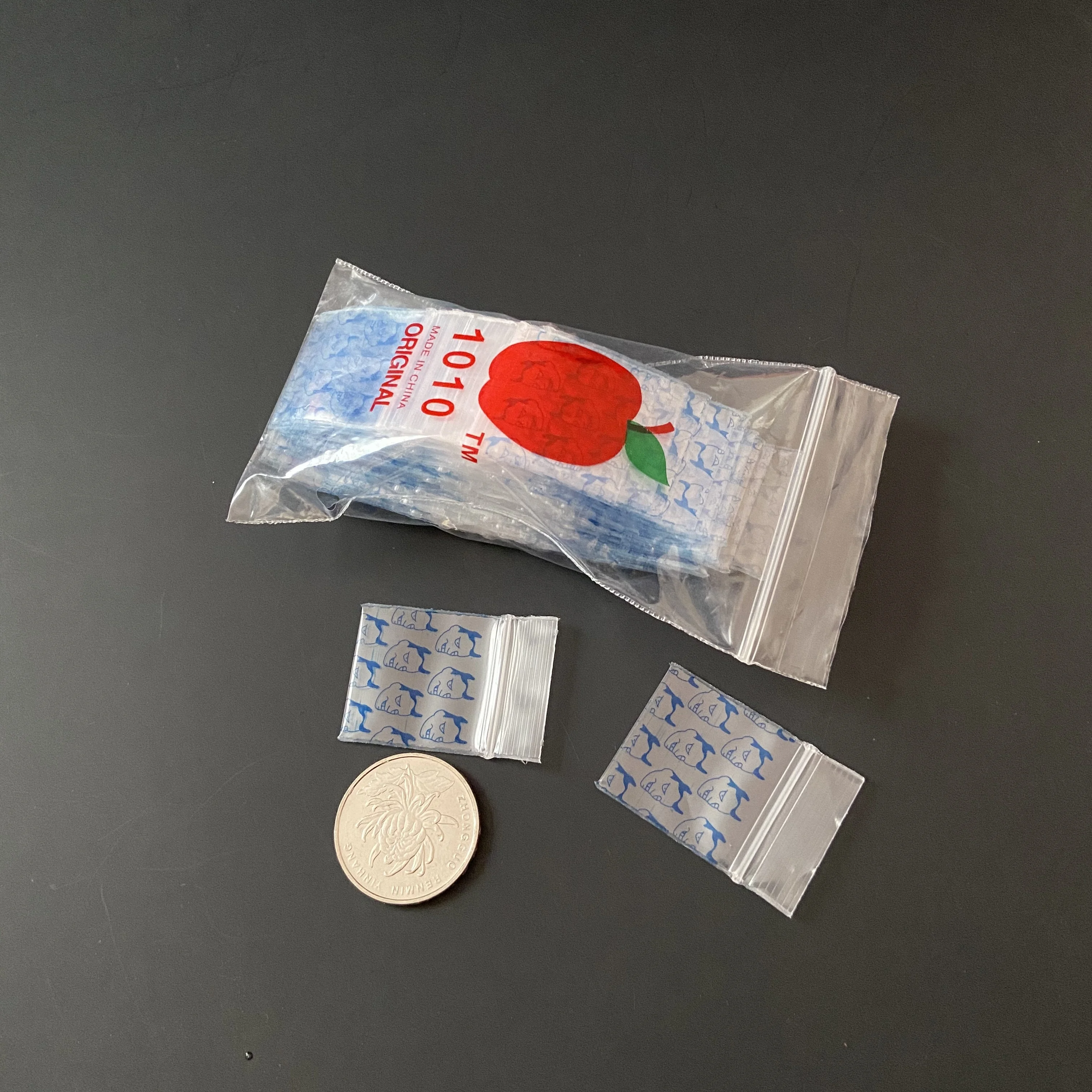 Various Sizes Mini apple Ziplock Baggies
