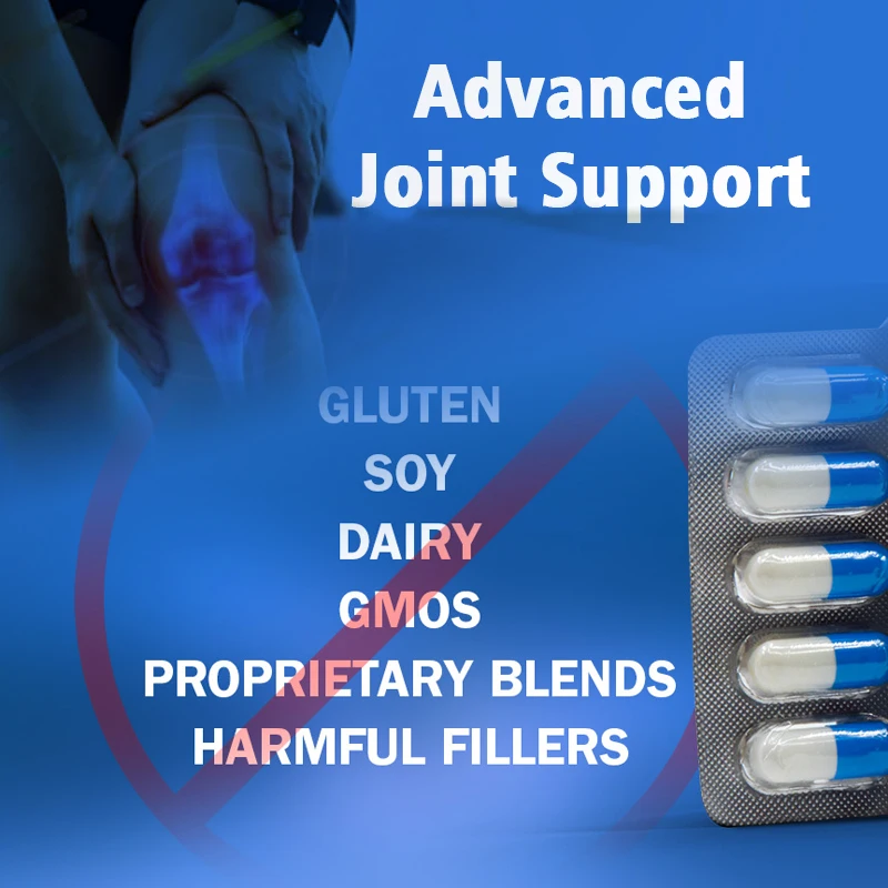 China Factory Direct Advanced Joint Support Nutritional Supplement Collagen Turmeric Extract Vegan Capsules for Joint Health