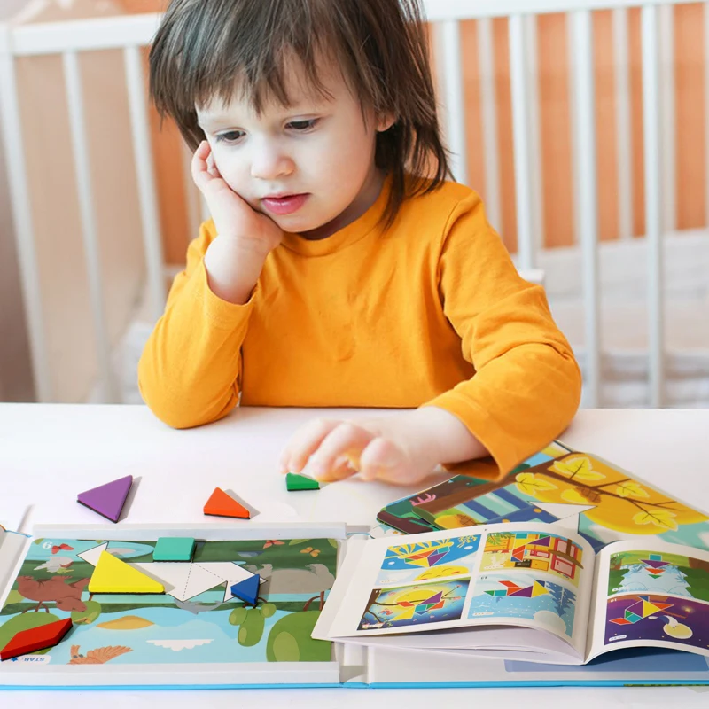 New Design Wooden Puzzle Blocks Children Education Brain Training Geometric Blocks Logical Thinking Block Game Toy