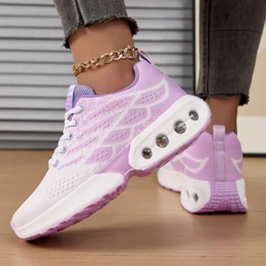 Women's Breathable Casual Sport Shoes Cushion Fashion Breathable Walking Sports Shoes Manufacturer Sneaker Zapatos De Mujer