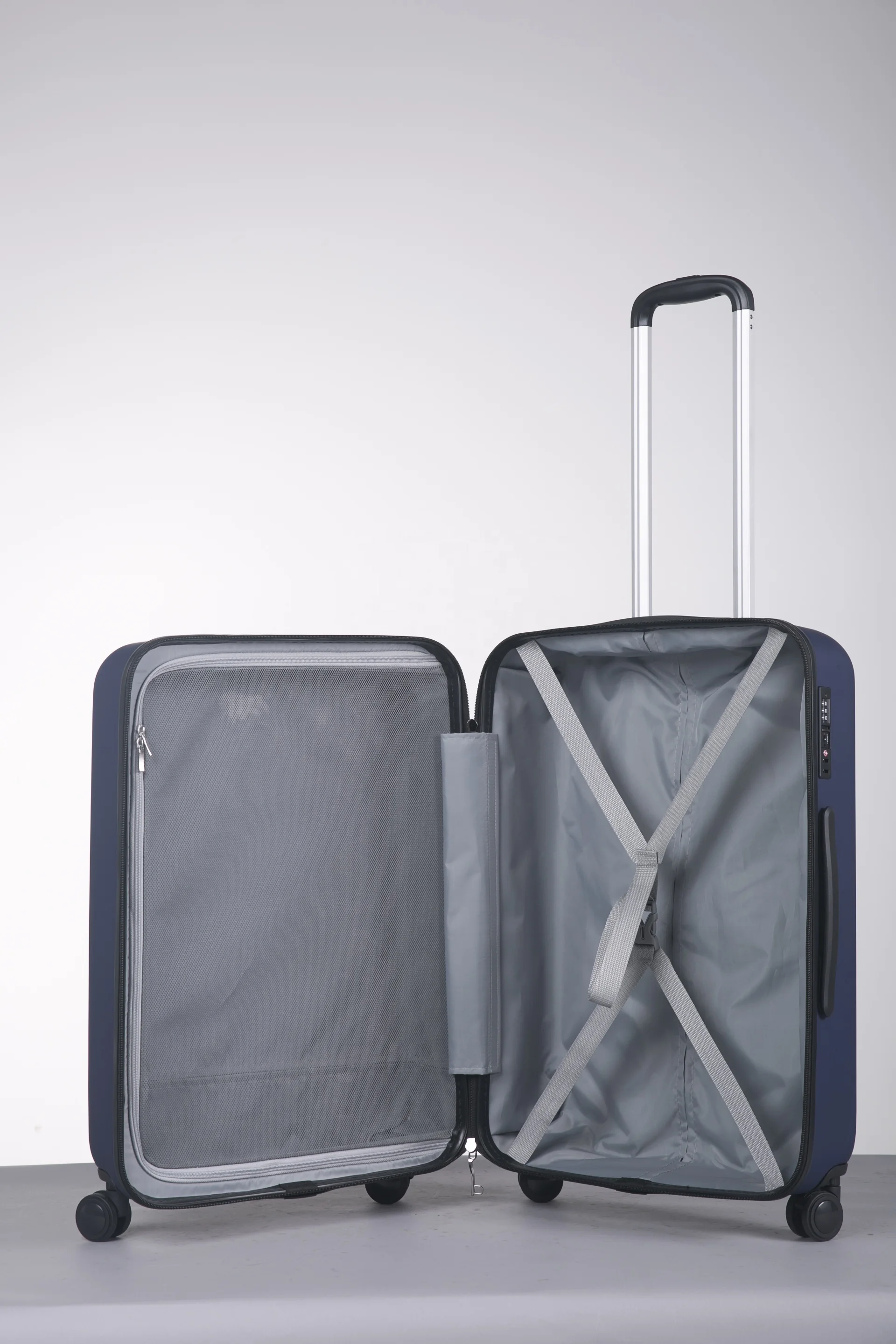 Scratchproof  Rubber Surface 4 Pieces One Set ABS Trolley case Traveling Luggage with Beauty case
