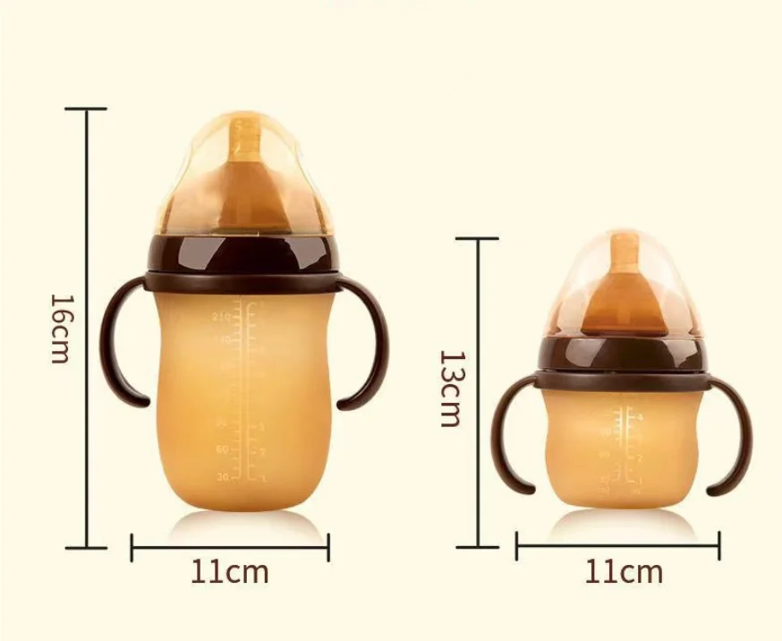 Silicone Natural Breastfeeding Baby Bottle Anti Colic Slow Flow Nipple