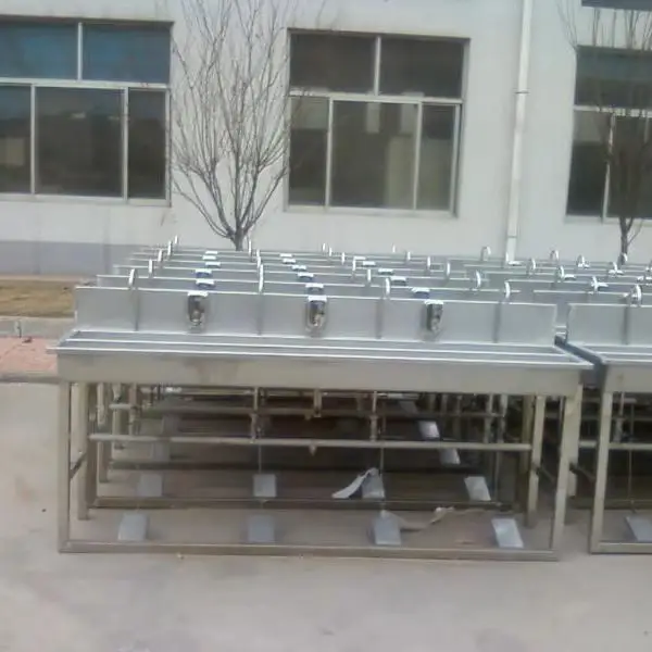 Heavy duty stainless steel 304 commercial wall mounted hand basin for slaughterhouses