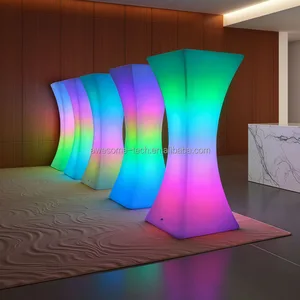 Indoor Furniture Led Coffee Tables Modern Cafe Design Wholesale Led Glowing Table for Living Room