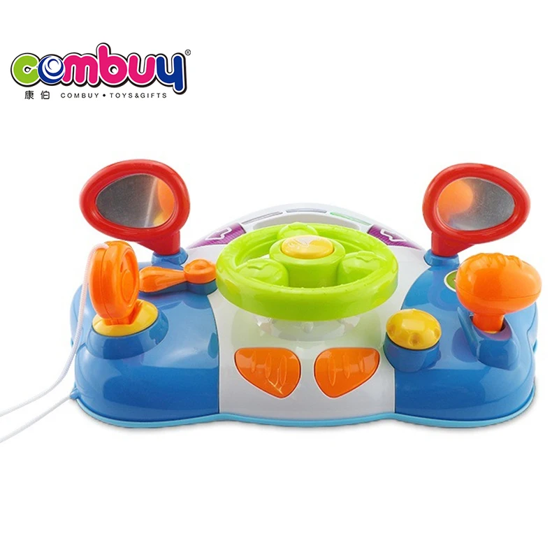 Dynamic Navigation Bridge Light Music Electric Baby Steering Wheel Toy