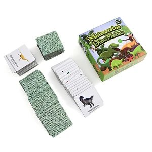 Manufacturer Custom Printing Educational Child Dinosaur Flashcards for Kids