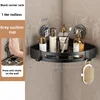 Black corner rack-1 tier rodless