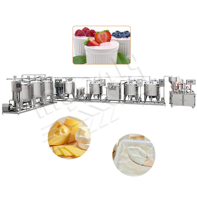 Small Milk Homogenizer and Pasteurization Equipment Machine Automatic Yogurt Maker Machine for Sale