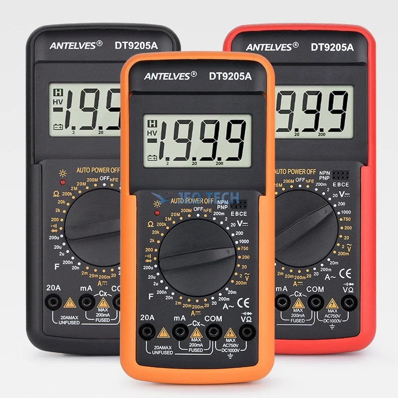 DT9205A Smart Multimeter Digital Tester Overload Protection Detector Electrician test Multi Meter Digital Multimeter