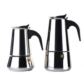 Z 2 / 4 / 6 / 9 cups Custom stainless steel moka coffee pot espresso moka pot tea coffee maker