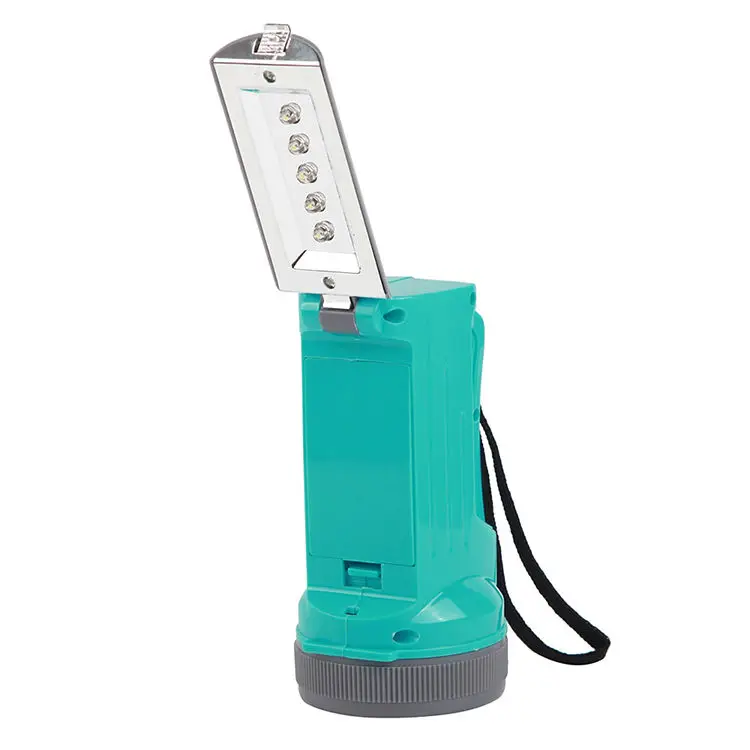 Portable Outdoor Battery Cheap Plastic  Led Cob Sidelight Promotional Flashlight Camping Light Handheld Searchlight