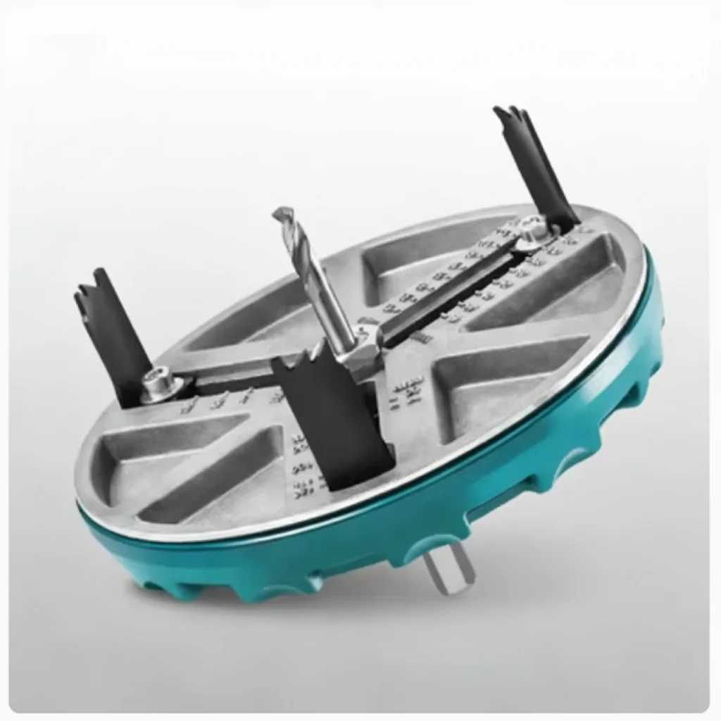 TEBAK Adjustable Hole Saw Machine, Woodworking Hole Saw, Electric Drill for Hole Drilling, Gypsum Board, Aluminum, Plastic Tools