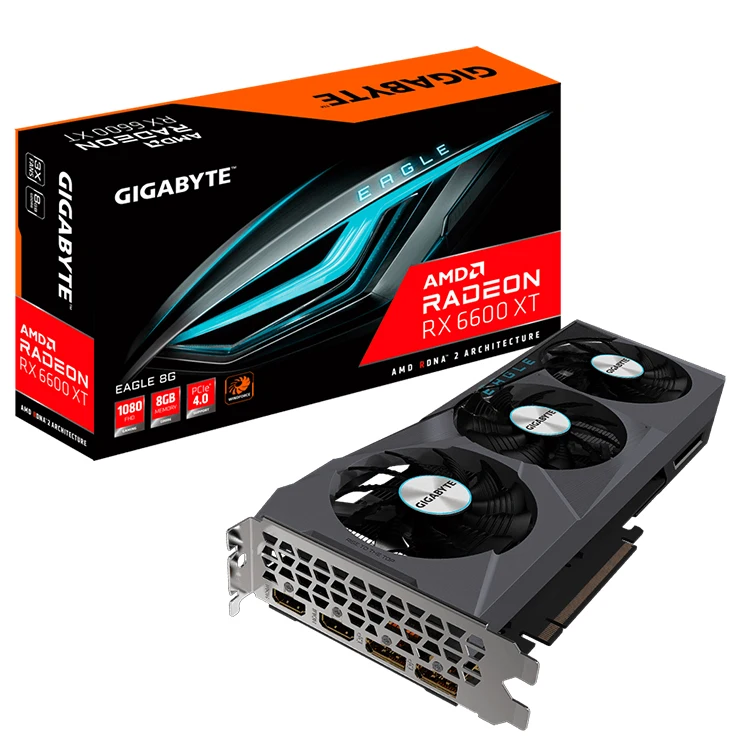 GIGABYTE AMD Radeon RX 6600 XT EAGLE 8G Gaming Graphics Card with 8GB GDDR6 128bit Memory