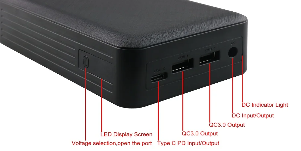 Power Bank 20000mAh 35W USB C Schnellladegerät Externer Batterie