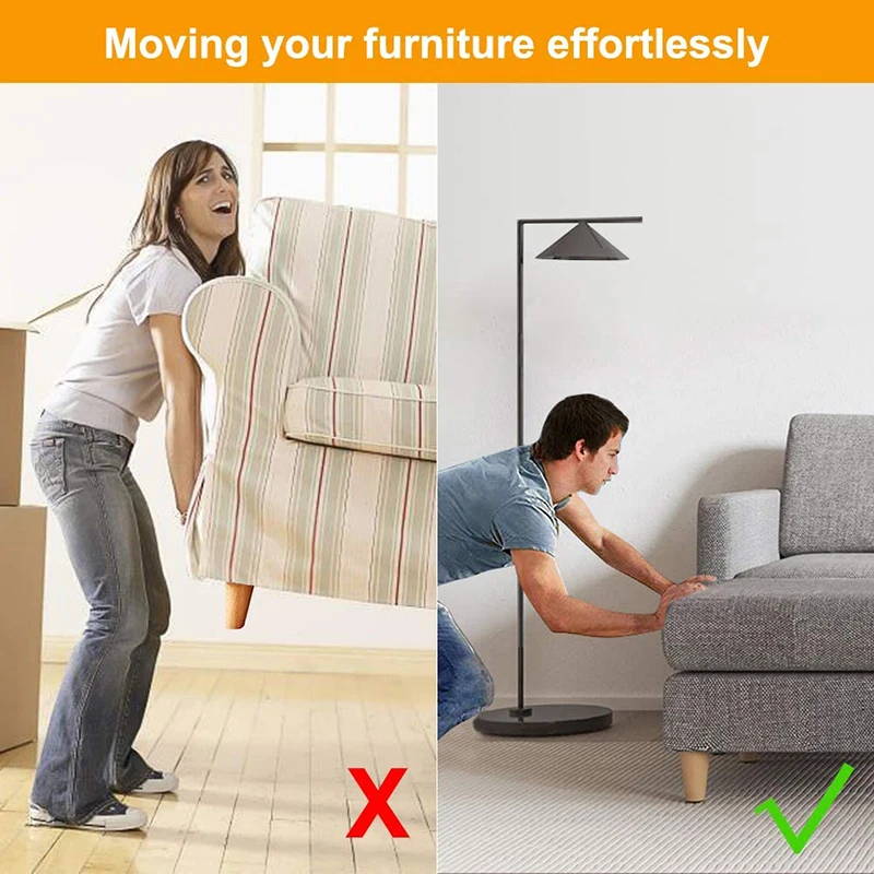 Furniture Sliders Slide Glide Move On Carpet Wood Tile Floors Free Ship 