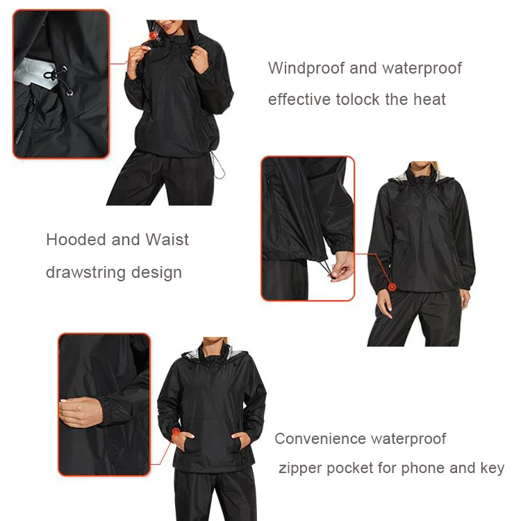 Hot Suit Sauna Suit For Men Weight Loss Sweat Jacket Sauna Slimming