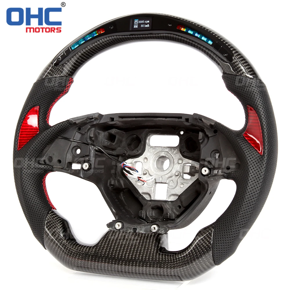 OHC ステアリングスイッチ ブラック OHC MOTORSLCDスクリーンシフトライトRPMスマートレーシングカー