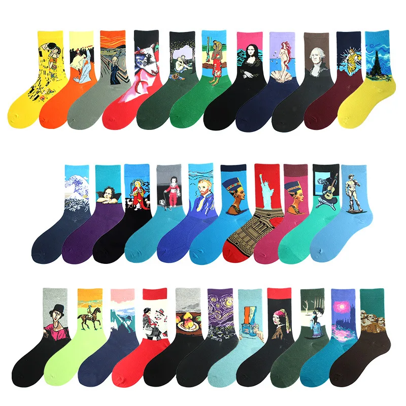 Wholesale Fashion Fun Art Socks Novelty Cozy Cartoon Socks Unisex