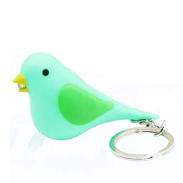Promotional LED Keyring Mini Cute Bird Shape Flashlight Keychains