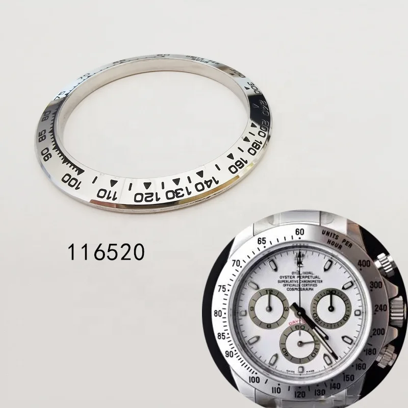 RORA Edelstahl-Uhrenlünette für Daytona 116520 Uhrenteile, Uhrenzubehör  Ersatzteile