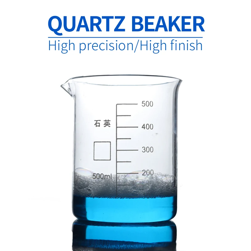 Heat Resistant Glass Beakers Lab Glassware Chemistry Lab Equipments Quartz Glass Beaker