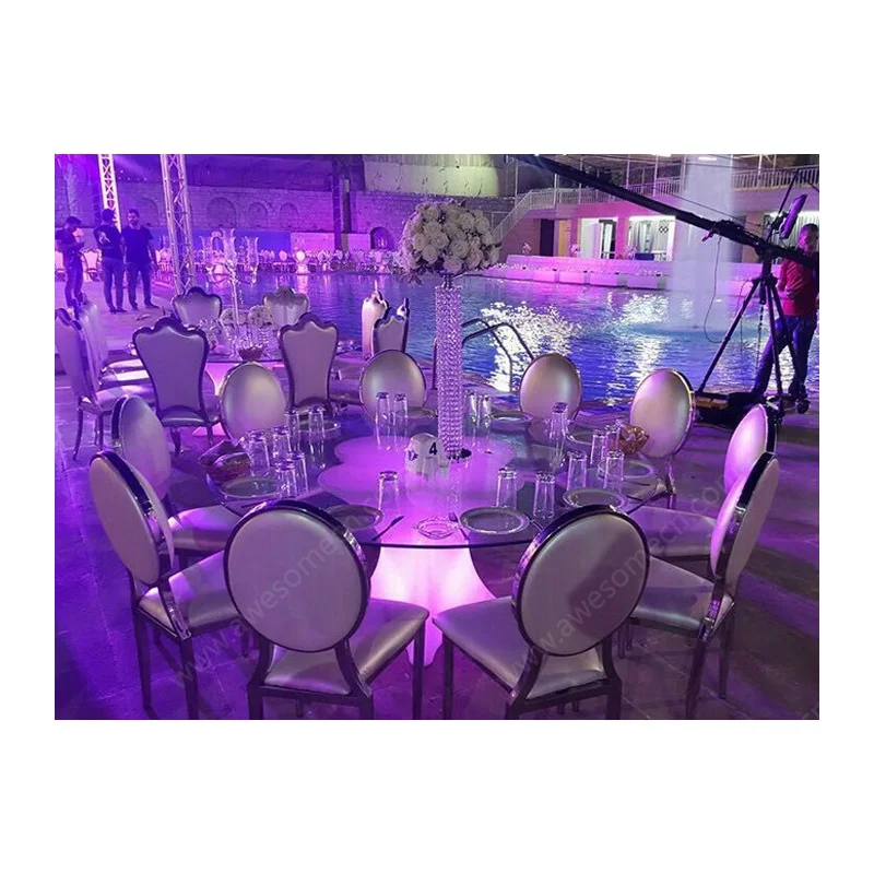 Table Pour Mariage / Led Banquet Hall Ballroom Table for Wedding