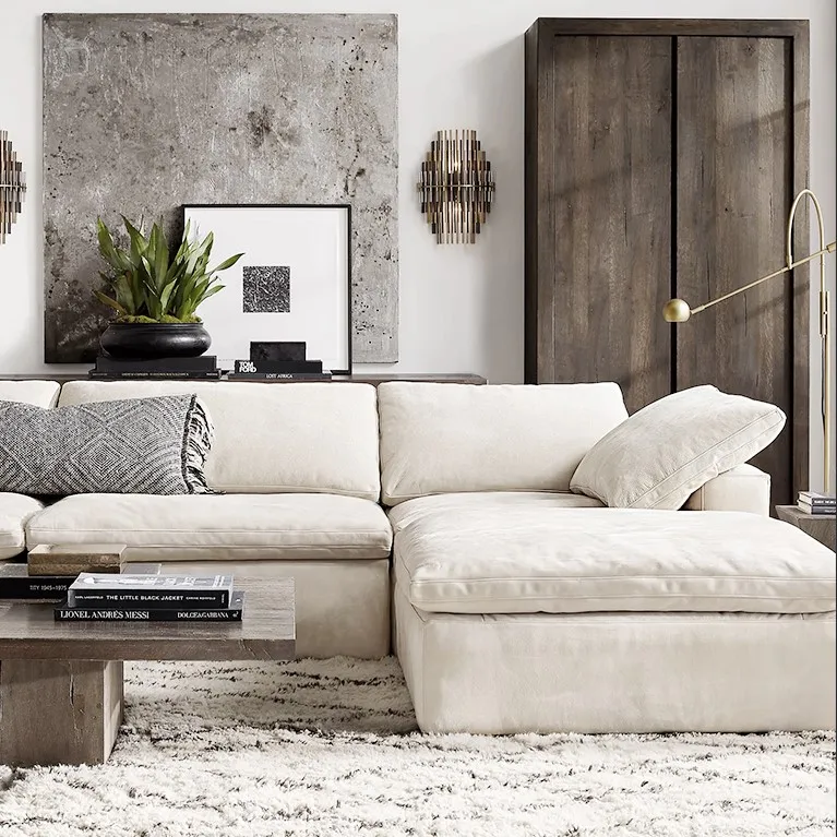 Minimalist Cloud Couch Sectional Sofa Set - Modern Modular Design for ...