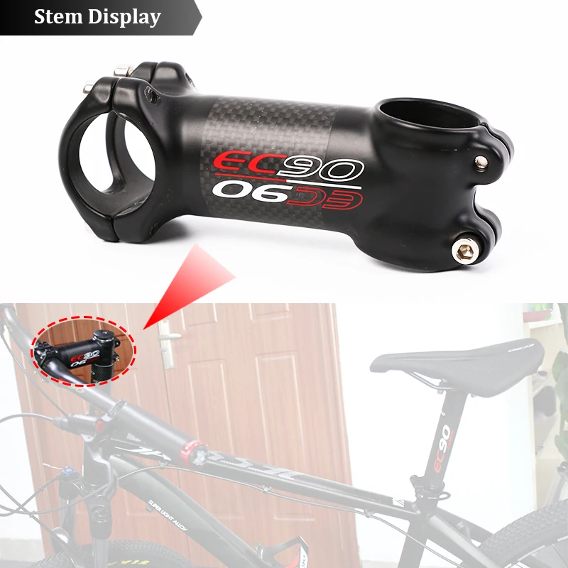 EC90 Cycling Stem Road Bike 31.8-28.6 MTB Bicycle Handlebar Stems 6/17 Degrees