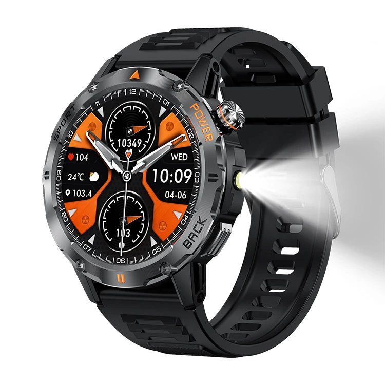 2025 YK06 Outdoor Smart Watch IP68 Waterproof Fitness Tracker