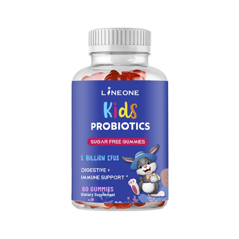 Sugar free Kids multivitamin gummy Probiotic Gummies For kids Gut Health Balance Microbiome