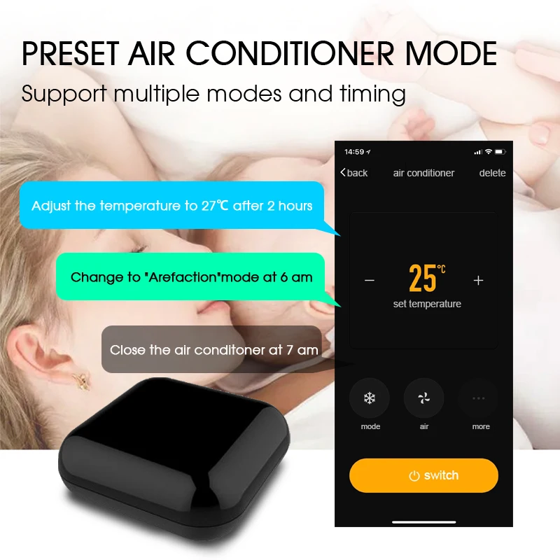 Shuwei Tuya App пульт дистанционного управления мобильный телефон Wifi умный инфракрасный пульт дистанционного управления для бытовой техники