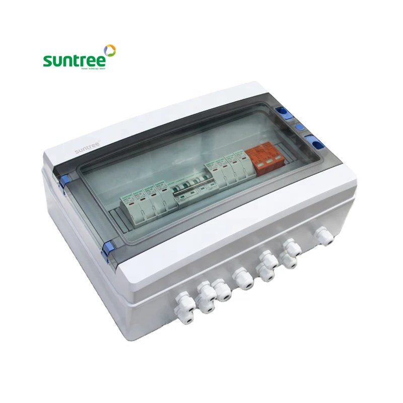 Wenzhou Xinchi 10 Strings Solar Pv Array Dc Combiner Box 4 in 1 Out for Solar System