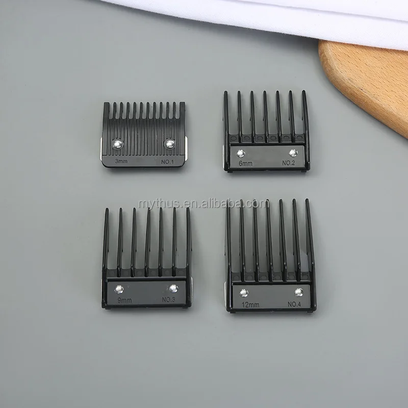 Professional 4pcs Adjustable Clipper Guard Set - 0.5 & 1.5 Sizes