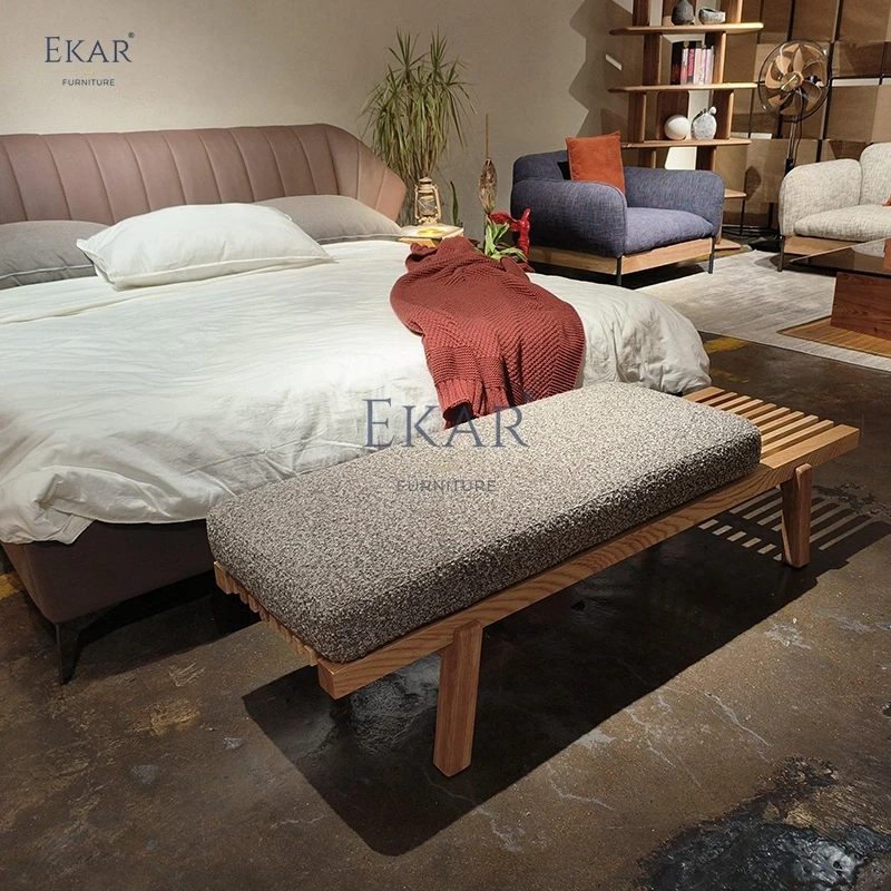 product modern wooden bed bench for bedroom with storage and stylish design-60