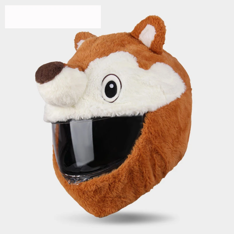 2024 High Quality Customization Stitch Devil Rabbit Bunny Motorbike  Motorcycle Helmets Plush Cartoon Cover