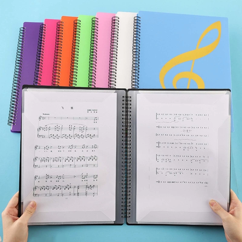 Writable A4 Music Binder Sheet Music Folder Spiralbound File Document