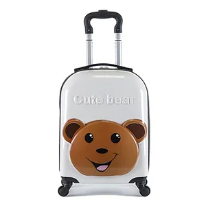 Wholesale 18 Inch Carry on Suitcase 3D Cartoon Animal Design Cute Child Travel Trolley Luggage for Kids