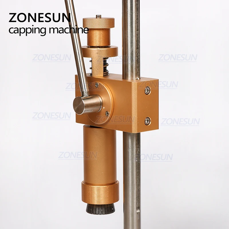 ZONESUN ручная машина для обжима крышки духов кольца стеклянных бутылок