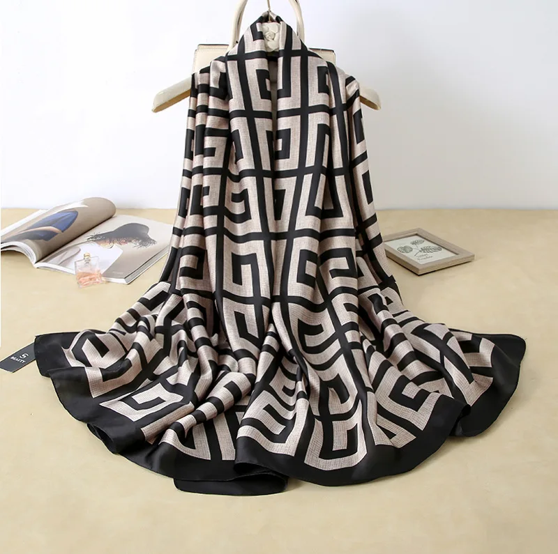 Womens Silk Scarves | Italian Design Print Ladies Silk Scarf 