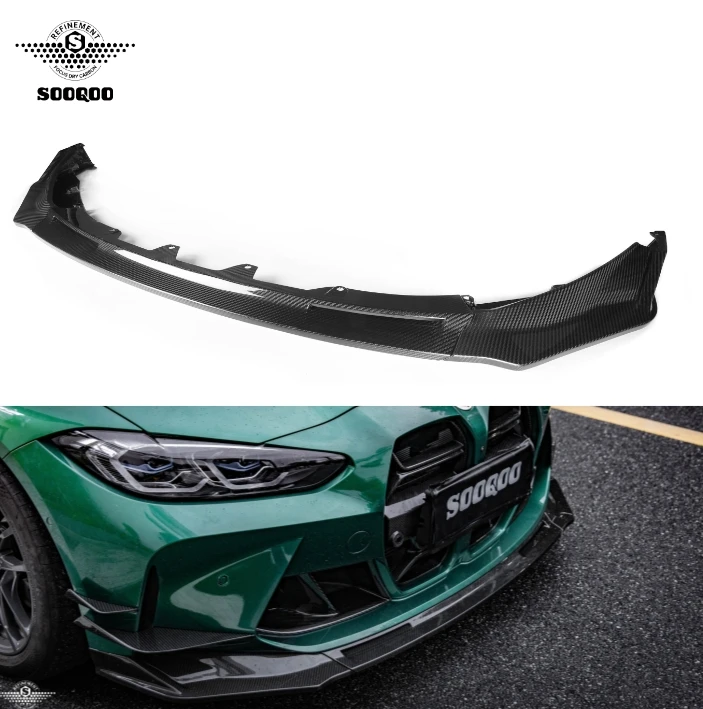 ドライカーボン繊維 2 個フロントバンパーエアベントカバートリム BMW