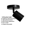 Black round single-head spotlight-light source not included