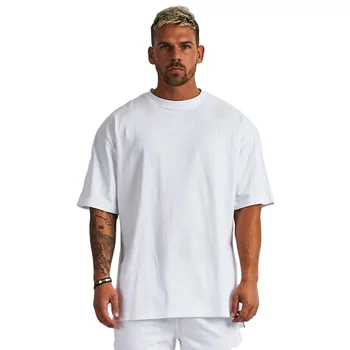 INAWLY Solid Drop Shoulder Oversized Tee, Unisex | SHEIN A