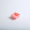 Single-compartment dish (pink) made of food-grade PP material