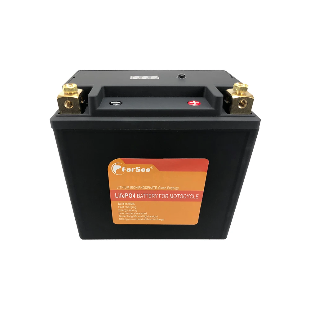 Source Farsoo 12V 8AH motorcycle LiFePO4 lithium battery pack with BMS 12A- BS Start stop power batteries on m.