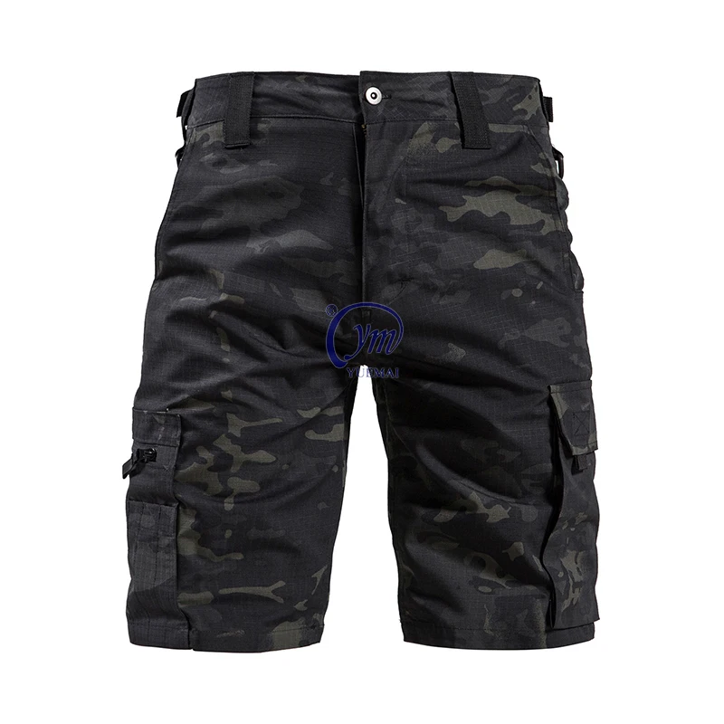 Customized Workout Breathable Hiking Fishing Waterproof Pant Tactical CP Camouflage Cargo Shorts for Men996_voghion.com