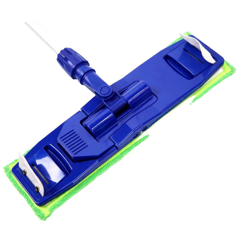 Industrial Plastic Flat Mop Frame With Microfiber Mop Pad 40cm For ...